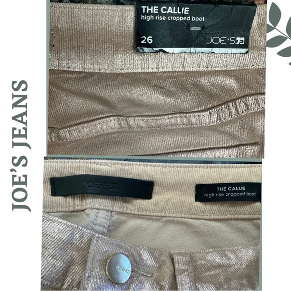 Joe’s Jeans  The Callie High Rise Cropped Bootcut Coated Color Daydream Size 26 - Picture 8 of 10